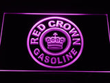 Red Crown Gasoline LED Neon Sign Electrical - Purple - TheLedHeroes