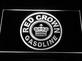 Red Crown Gasoline LED Neon Sign Electrical - White - TheLedHeroes