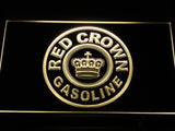 Red Crown Gasoline LED Neon Sign Electrical - Yellow - TheLedHeroes