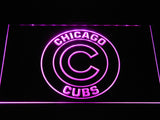 Chicago Cubs (5) LED Neon Sign Electrical - Purple - TheLedHeroes