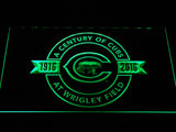 Chicago Cubs 100th Anniversary LED Neon Sign Electrical - Green - TheLedHeroes