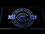 Chicago Cubs 100th Anniversary LED Neon Sign Electrical - White - TheLedHeroes