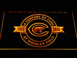 Chicago Cubs 100th Anniversary LED Neon Sign Electrical - Yellow - TheLedHeroes