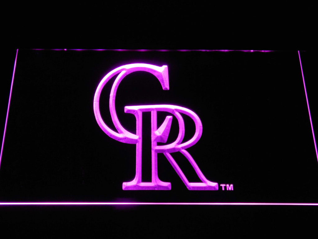 FREE Colorado Rockies (3) LED Sign - Purple - TheLedHeroes