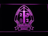 2nd Battalion 2nd Marines LED Neon Sign USB - Purple - TheLedHeroes