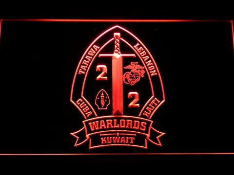 2nd Battalion 2nd Marines LED Neon Sign Electrical - Red - TheLedHeroes