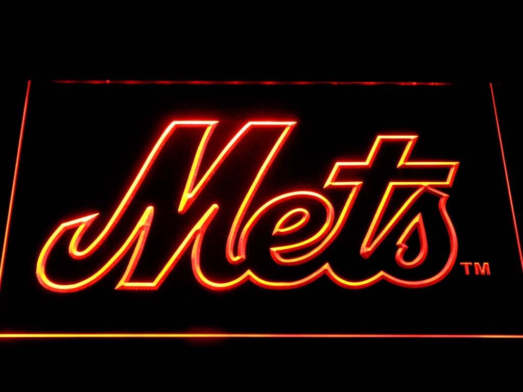 New York Mets LED Neon Sign Electrical - Orange - TheLedHeroes