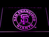 San Francisco Giants (2) LED Neon Sign USB - Purple - TheLedHeroes