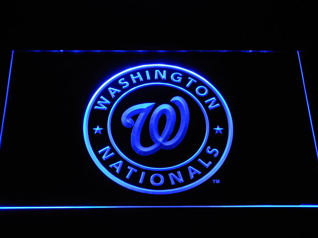 Washington Nationals LED Neon Sign Electrical - Blue - TheLedHeroes