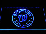 Washington Nationals LED Neon Sign USB - Blue - TheLedHeroes