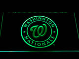 Washington Nationals LED Neon Sign USB - Green - TheLedHeroes