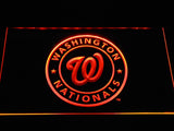 Washington Nationals LED Neon Sign USB - Orange - TheLedHeroes