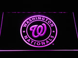 Washington Nationals LED Neon Sign USB - Purple - TheLedHeroes