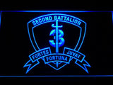 2nd Battalion 3rd Marines LED Neon Sign Electrical - Blue - TheLedHeroes