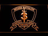 2nd Battalion 3rd Marines LED Neon Sign USB - Orange - TheLedHeroes