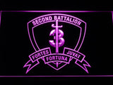 2nd Battalion 3rd Marines LED Neon Sign Electrical - Purple - TheLedHeroes