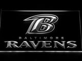 Baltimore Ravens (3) LED Neon Sign USB - White - TheLedHeroes