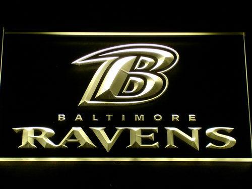 Baltimore Ravens (3) LED Neon Sign Electrical - Yellow - TheLedHeroes
