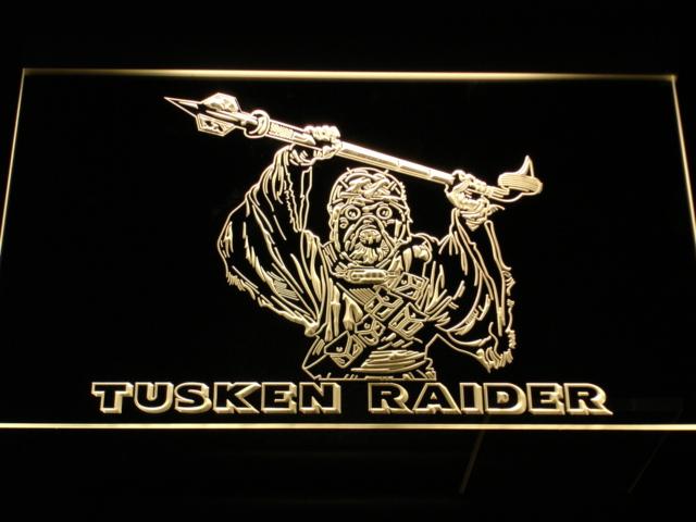Star Wars Tusken Raider LED Neon Sign USB - Yellow - TheLedHeroes