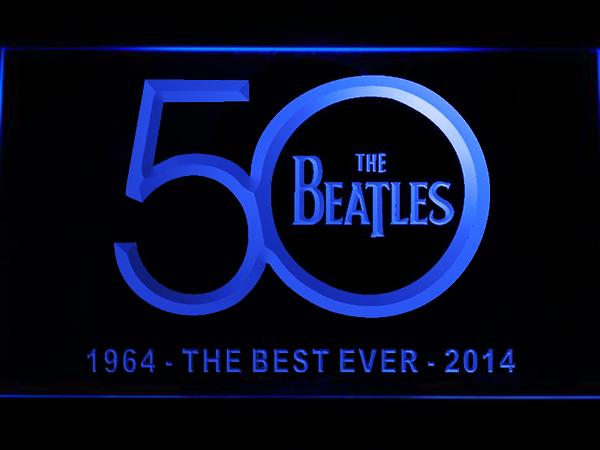 The Beatles 1964/2014 LED Neon Sign USB - Blue - TheLedHeroes