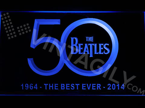 The Beatles 1964/2014 LED Sign - Blue - TheLedHeroes