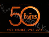 The Beatles 1964/2014 LED Sign - Orange - TheLedHeroes