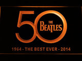 The Beatles 1964/2014 LED Neon Sign USB - Orange - TheLedHeroes