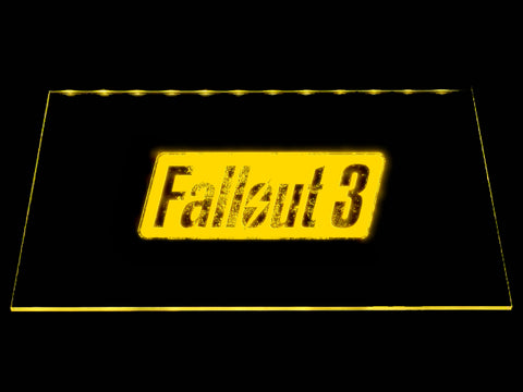 FREE Fallout 3 LED Sign - Yellow - TheLedHeroes