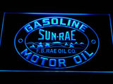 Sun-Rae Gasoline Motor Oil LED Neon Sign USB - Blue - TheLedHeroes