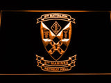 2nd Battalion 5th Marines LED Neon Sign USB - Orange - TheLedHeroes