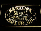 Sun-Rae Gasoline Motor Oil LED Neon Sign USB - Yellow - TheLedHeroes