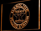 Texaco Gasoline Filling Station LED Neon Sign Electrical - Orange - TheLedHeroes
