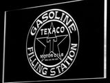 Texaco Gasoline Filling Station LED Neon Sign USB - White - TheLedHeroes