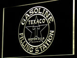Texaco Gasoline Filling Station LED Neon Sign USB - Yellow - TheLedHeroes