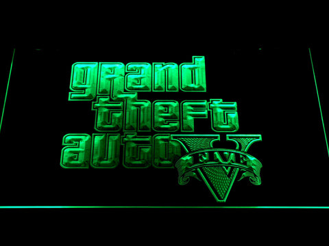 FREE Grand Theft Auto V LED Sign - Green - TheLedHeroes