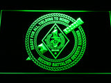 FREE 2nd Battalion 7th Marines LED Sign - Green - TheLedHeroes