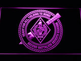 FREE 2nd Battalion 7th Marines LED Sign - Purple - TheLedHeroes