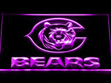 Chicago Bears (2) LED Neon Sign USB - Purple - TheLedHeroes
