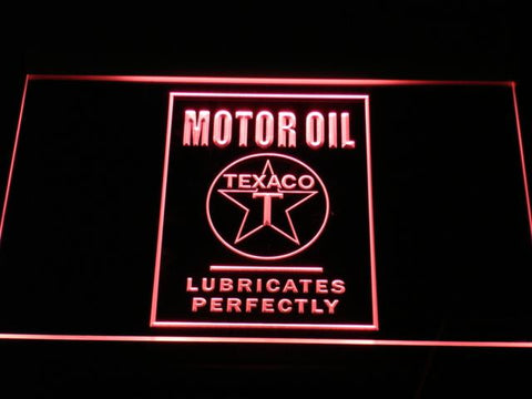 Texaco Motor Oil LED Neon Sign USB - Red - TheLedHeroes