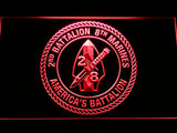 FREE 2nd Battalion 8th Marines LED Sign - Red - TheLedHeroes