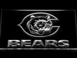 Chicago Bears (2) LED Neon Sign USB - White - TheLedHeroes