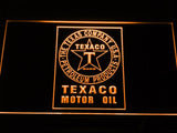 Texaco Motor Oil (2) LED Neon Sign USB - Orange - TheLedHeroes