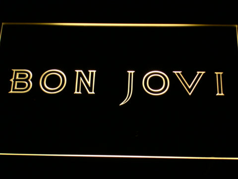 FREE Bon Jovi LED Sign - Yellow - TheLedHeroes