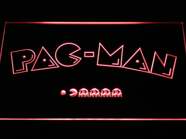 FREE Pac-Man LED Sign - Red - TheLedHeroes