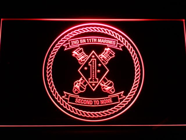 2nd Battalion 11th Marines LED Neon Sign Electrical - Red - TheLedHeroes