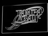Tampa Bay Rays (3) LED Neon Sign USB - White - TheLedHeroes