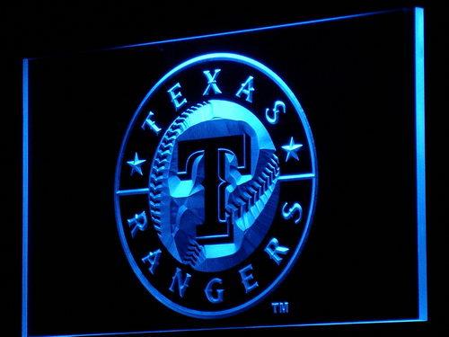 Texas Rangers LED Neon Sign Electrical - Blue - TheLedHeroes