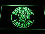 Washington Chief Gasoline LED Neon Sign USB - Green - TheLedHeroes