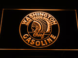 Washington Chief Gasoline LED Neon Sign Electrical - Orange - TheLedHeroes