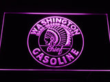 Washington Chief Gasoline LED Neon Sign USB - Purple - TheLedHeroes